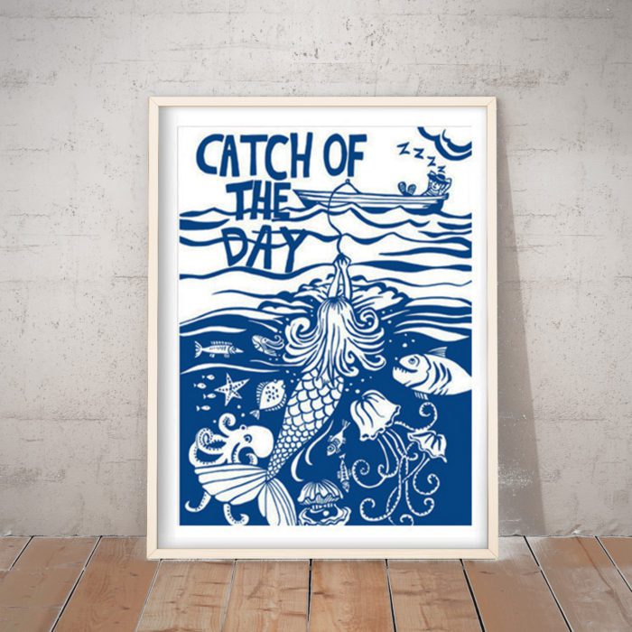 Catch of the Day Art Print by Port and Lemon