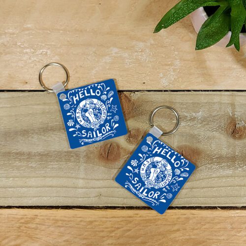 hello sailor key ring