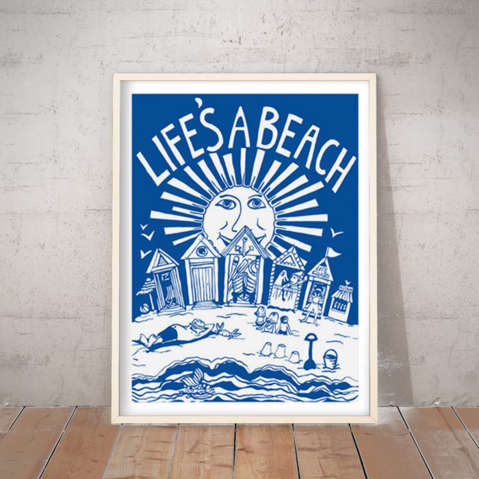 Life's a Beach Art Print by Port and Lemon