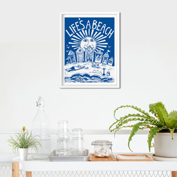 Life's a Beach Art Print by Port and Lemon - Image 2