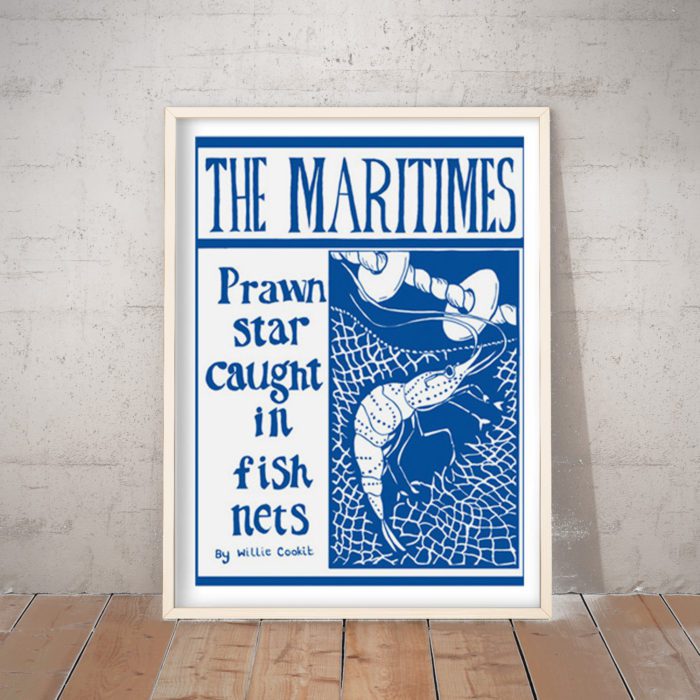 Prawn Star Art Print by Port and Lemon