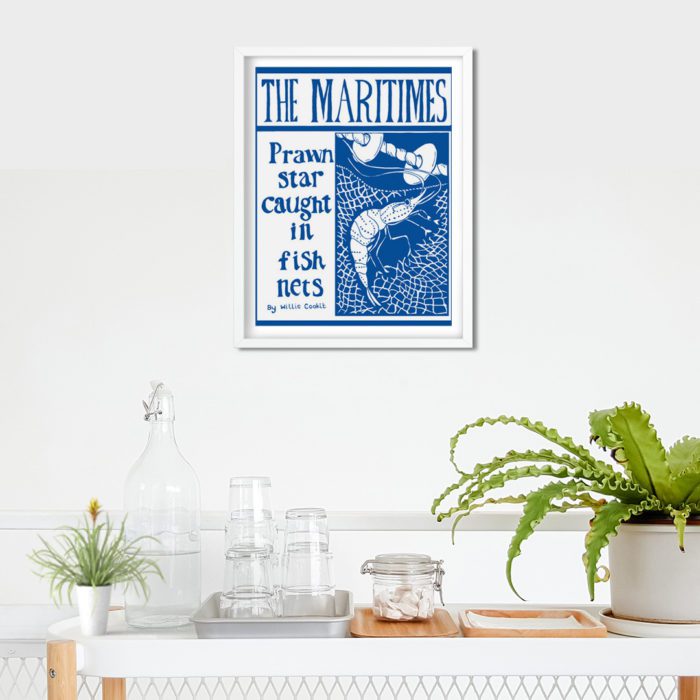 Prawn Star Art Print by Port and Lemon - Image 2