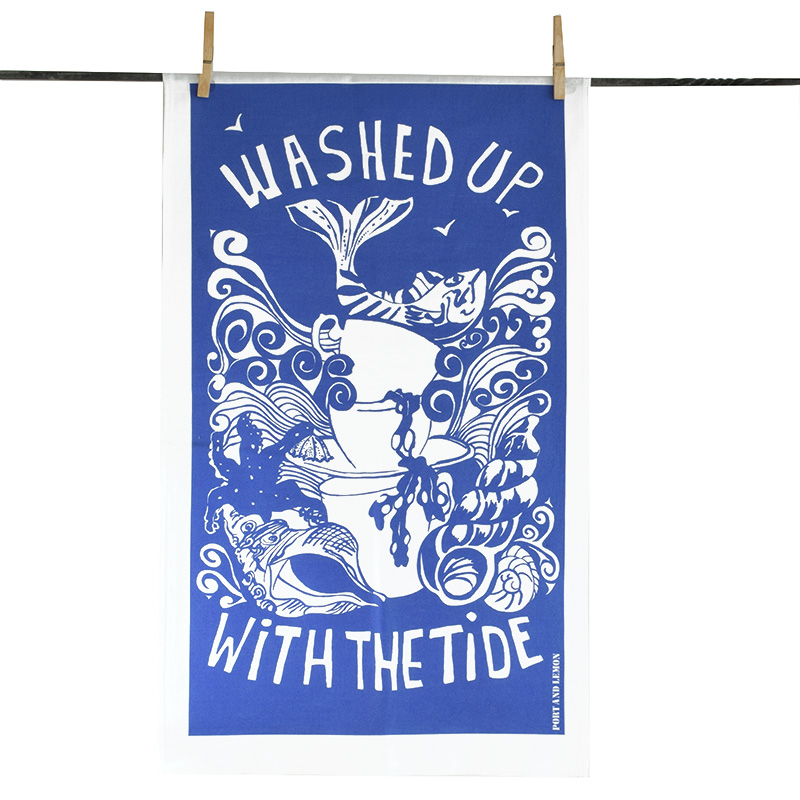 Washed up with the Tide Tea Towel by Port and Lemon