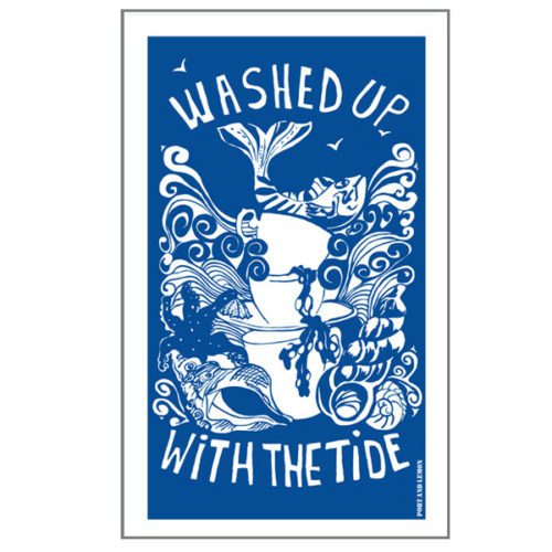washed up with the tide tea towel by port and lemon