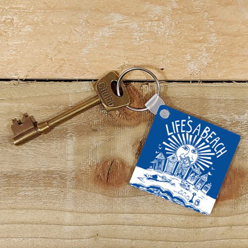 beach hut key ring