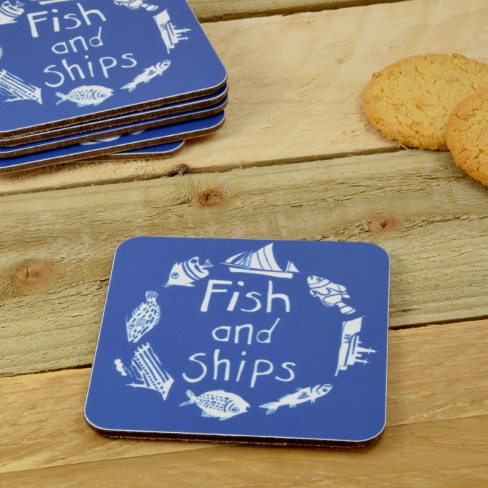 Fish and Ships Coaster
