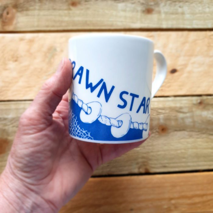 Prawn Star Hand Decorated Bone China Mug - Image 5