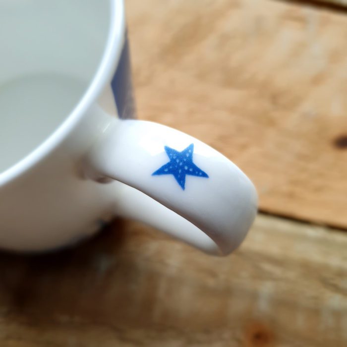 Prawn Star Hand Decorated Bone China Mug - Image 3