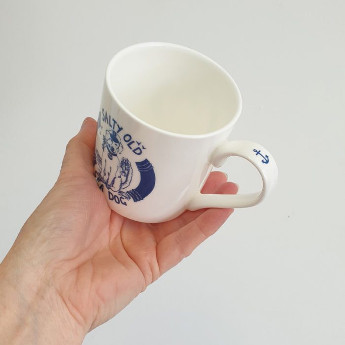 Salty Old Sea Dog Hand Decorated Bone China Mug - Image 4