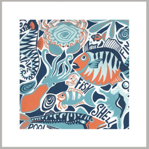 something fishy greetings card by kate cooke for port and lemon