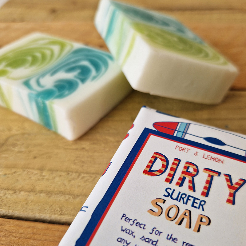 Hand Crafted Soap - Dirty Surfer Aloe Vera Soap - Image 2