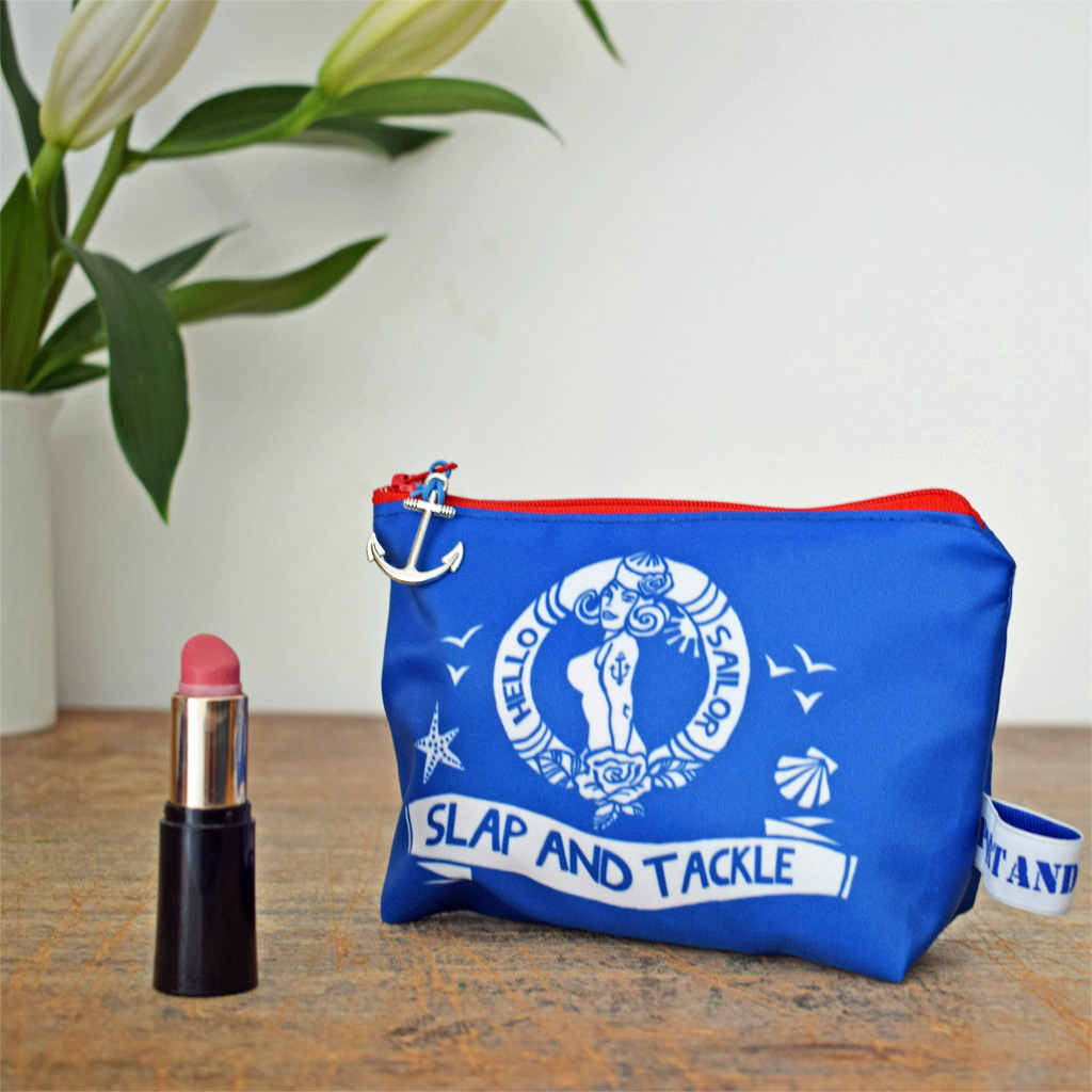 hello sailor small zip bag by port and lemon