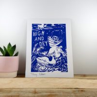 High and Dry A5 Art Print by Port and Lemon
