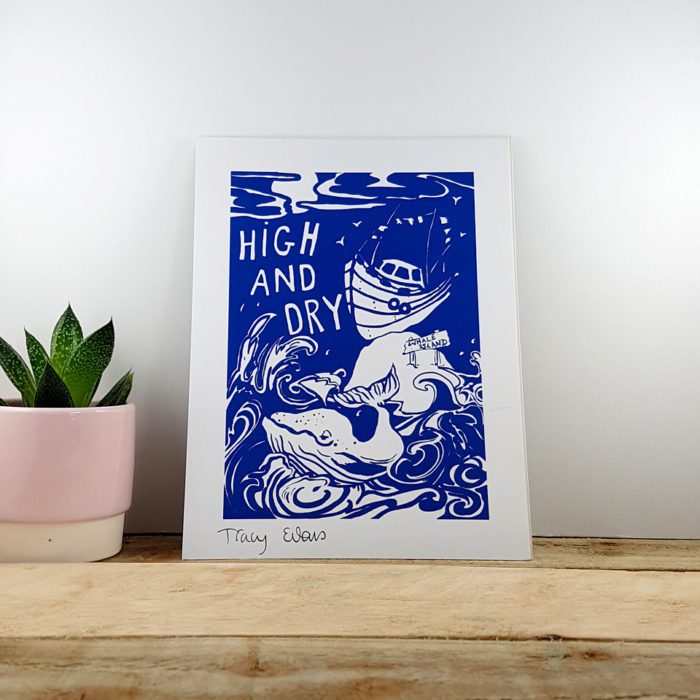 High and Dry A5 Art Print by Port and Lemon