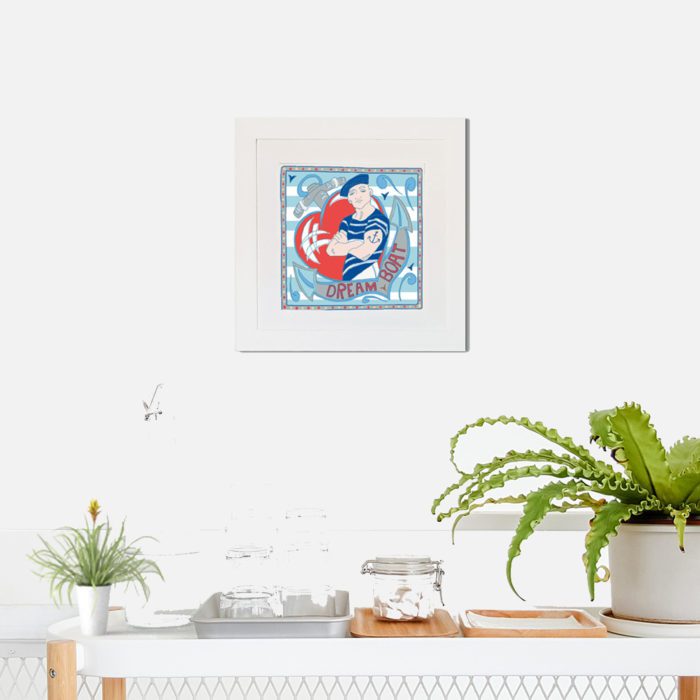 Dream Boat Art Print by Port and Lemon - Image 2
