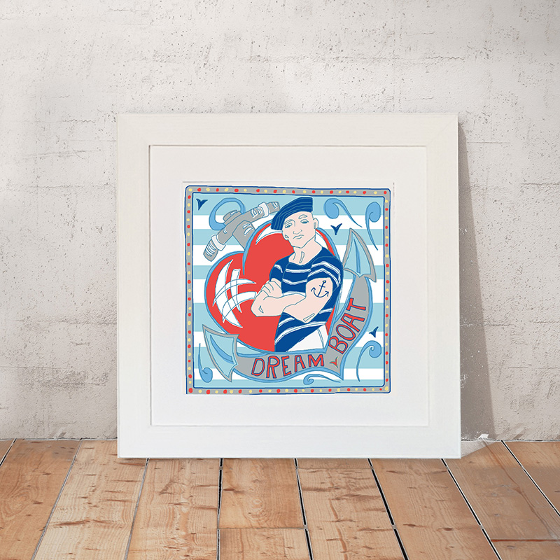 Dream Boat Art Print by Port and Lemon