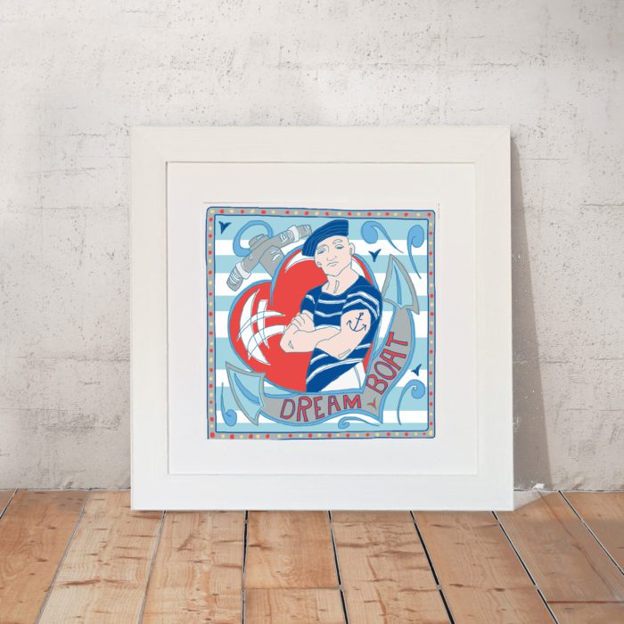 Dream Boat Art Print by Port and Lemon