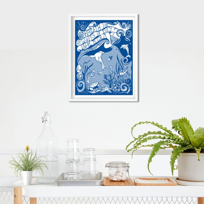 Beneath the Waves Art Print by Port and Lemon for Sea-Changers - Image 2