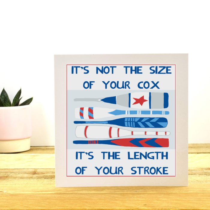 It's Not the Size of Your Cox Greetings Card by Tracy Evans for Port and Lemon