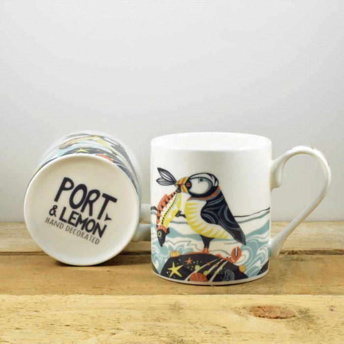 Proud as a Puffin Bone China Mug by Port and Lemon