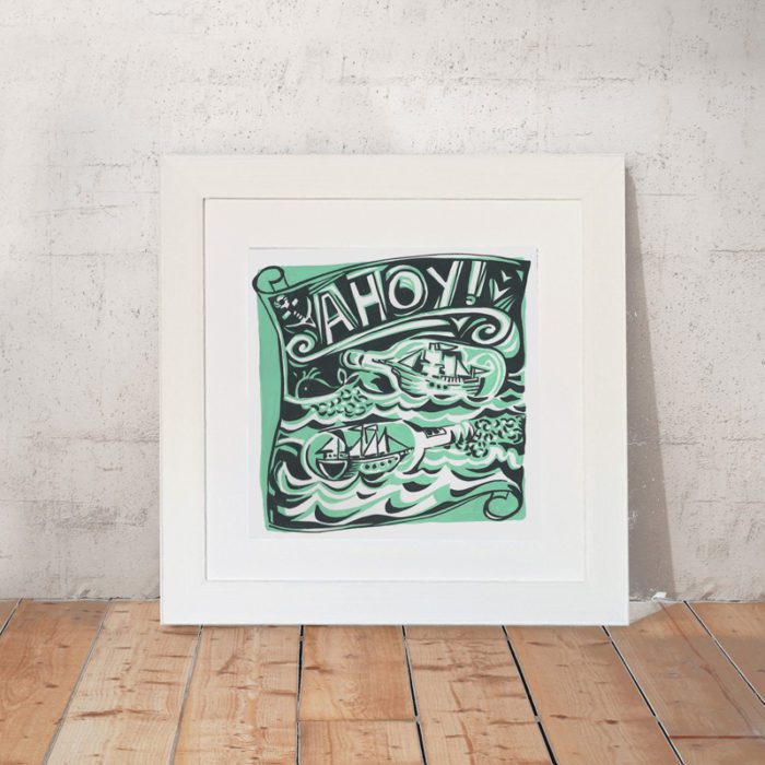 Ahoy Art Print by Port and Lemon