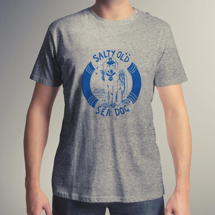Salty Old Sea Dog Men's T Shirt