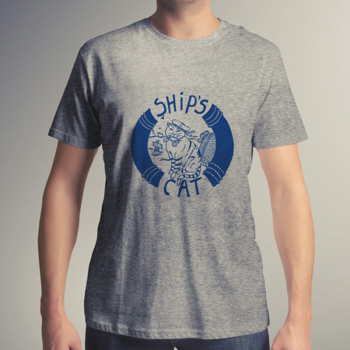 Ships Cat Men's T Shirt - Image 2