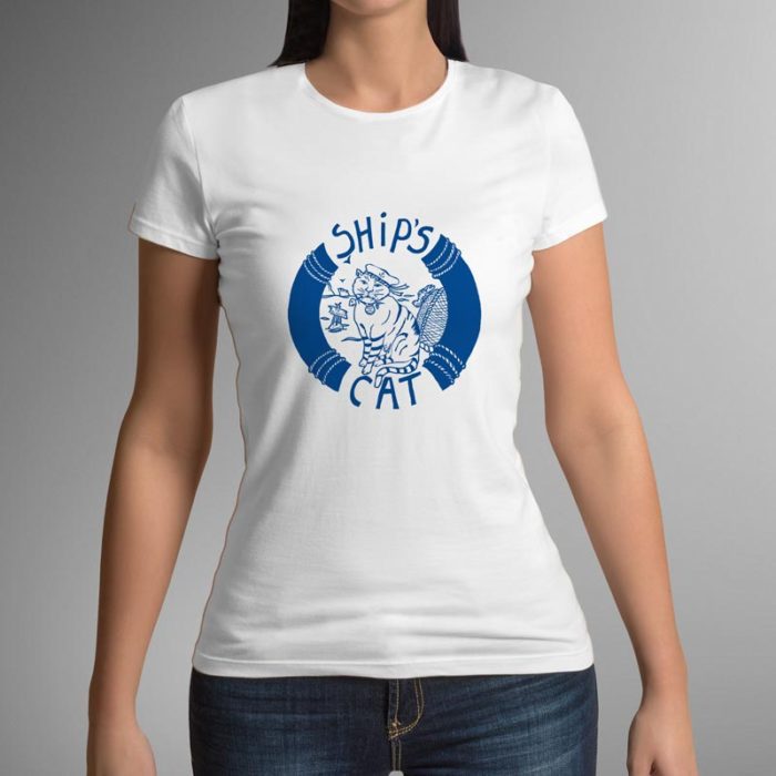 Ships Cat Women's T Shirt - Image 2