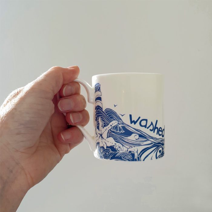 Washed Up With The Tide Hand Decorated Bone China Mug - Image 2