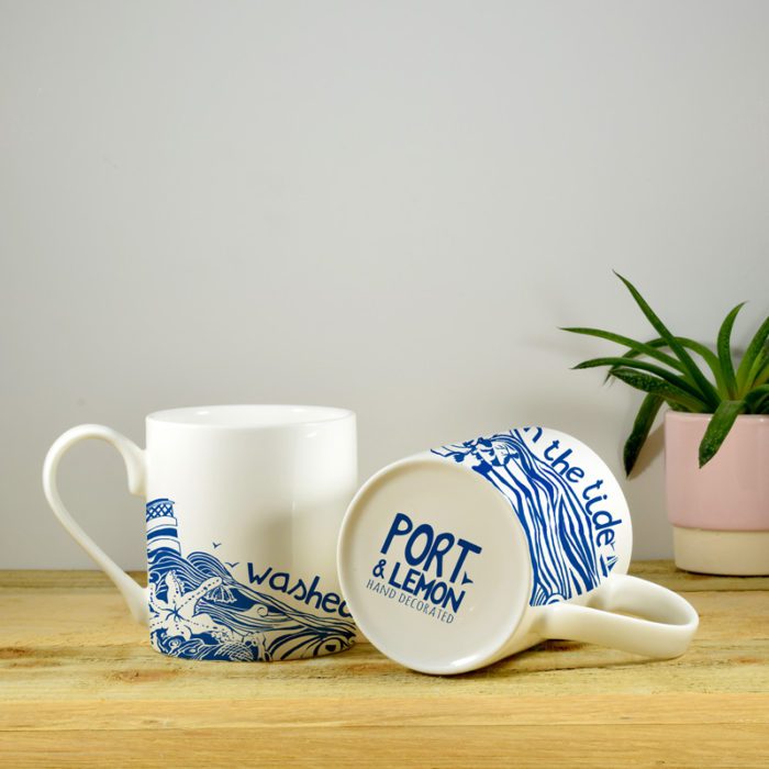 Washed Up With The Tide Hand Decorated Bone China Mug - Image 4