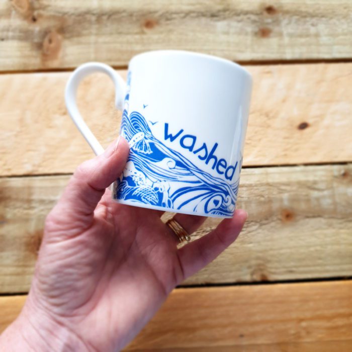 Washed Up With The Tide Hand Decorated Bone China Mug - Image 5