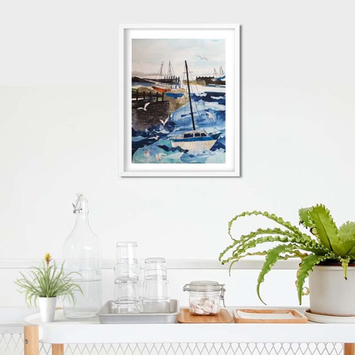 Titchfield Haven Art Print by Tracy Evans - Image 3