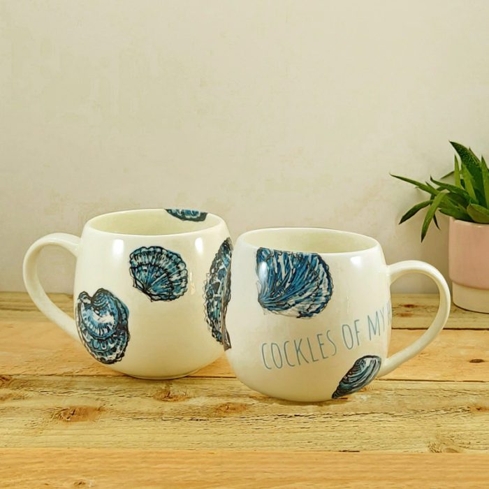 Cockles of my Heart Hand Decorated Bone China Mug