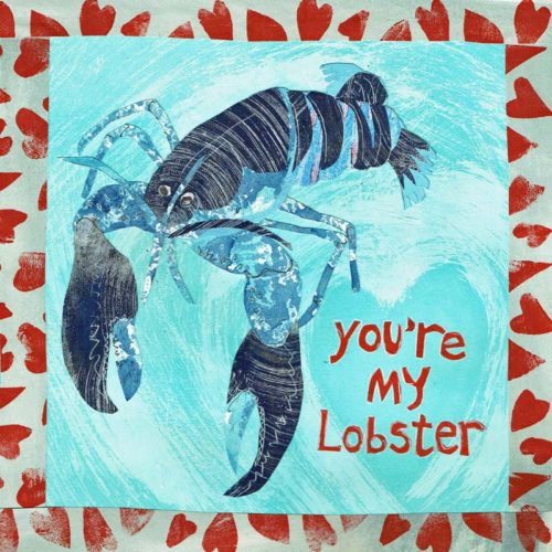 lobster valentines card