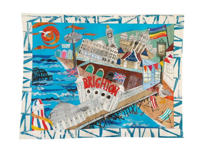 Brighton Art Print by Tracy Evans - Image 2