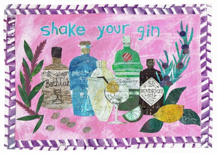 Shake your Gin Art Print by Tracy Evans - Image 2