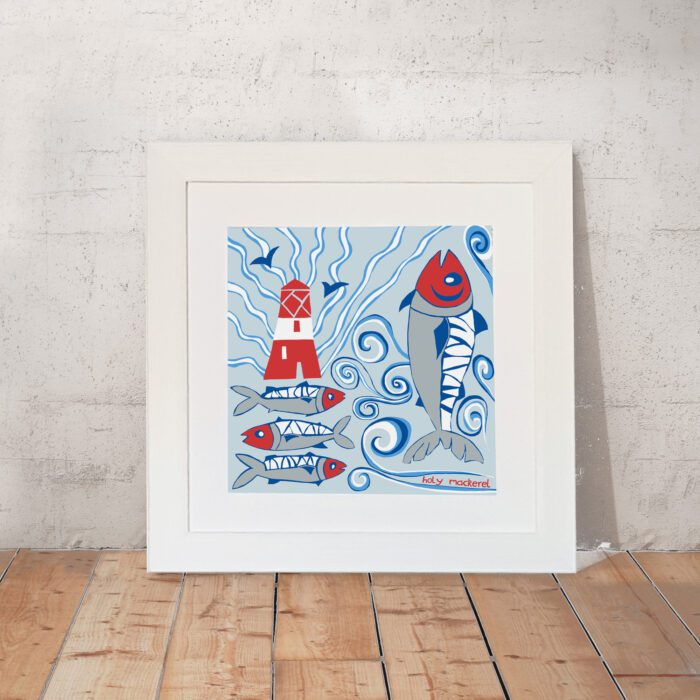 Holy Mackerel Art Print by Port and Lemon