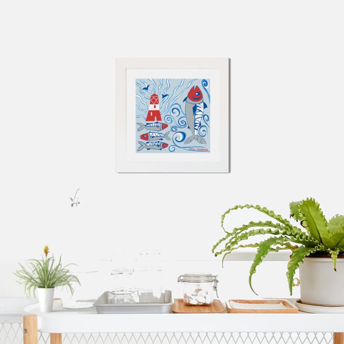 Holy Mackerel Art Print by Port and Lemon - Image 2