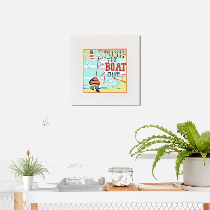 Push the Boat Out Art Print by Port and Lemon - Image 2