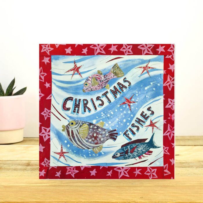 Christmas Fishes Christmas Card by Tracy Evans for Port and Lemon - Image 2