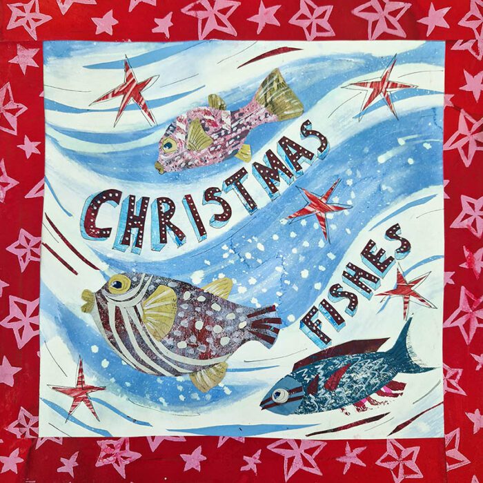 Christmas Fishes Christmas Card by Tracy Evans for Port and Lemon