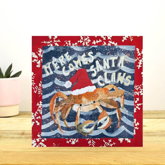 Here comes Santa Claws Christmas Card by Tracy Evans for Port and Lemon - Image 2