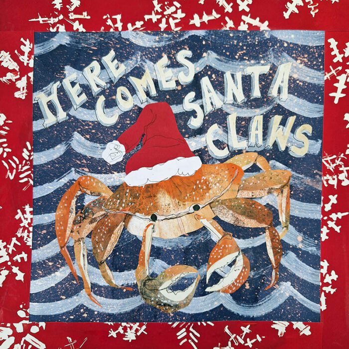 Here comes Santa Claws Christmas Card by Tracy Evans for Port and Lemon