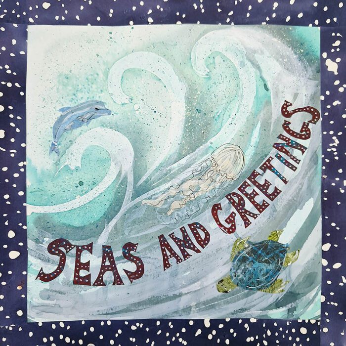 Seas and Greetings Christmas Card by Tracy Evans for Port and Lemon