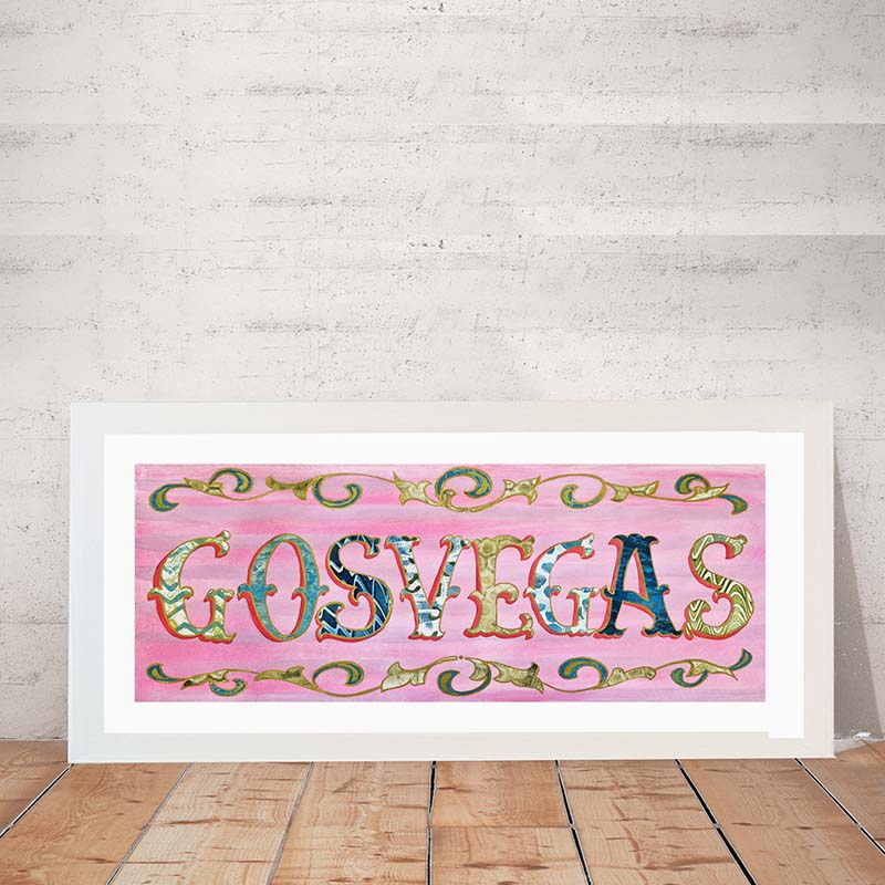 Gosvegas Print by Tracy Evans