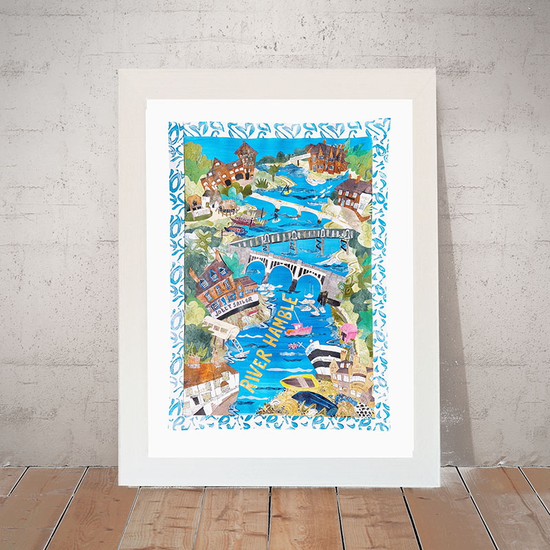 River Hamble Hampshire Print by Tracy Evans
