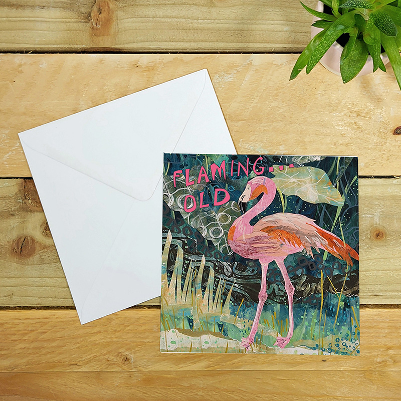 Flaming Old Greetings Card - Image 2