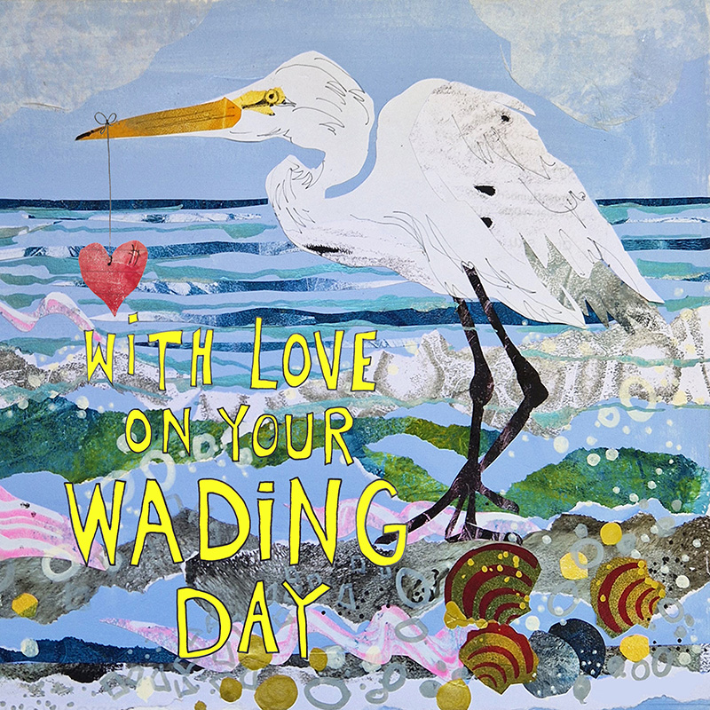 With Love on your Wading Day Greetings Card