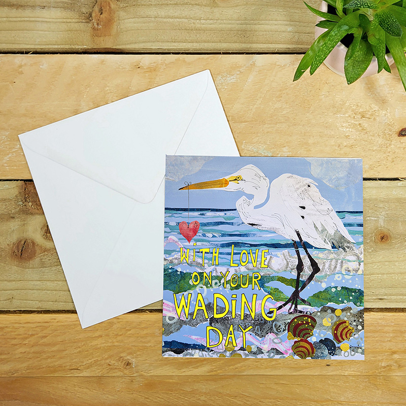 With Love on your Wading Day Greetings Card - Image 2